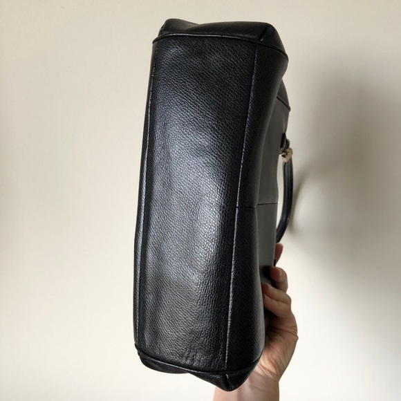 Coach Black Leather Handbag - Picture 6 of 9